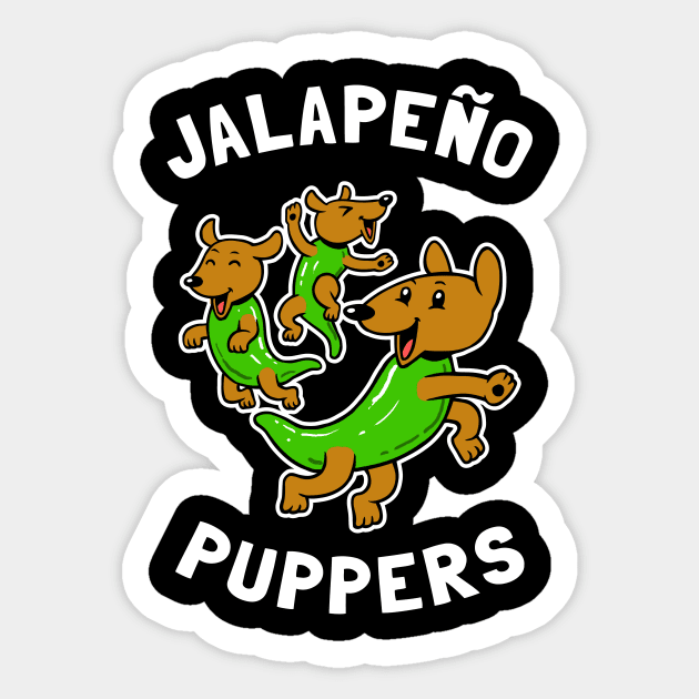 Jalapeño Puppers Sticker by dumbshirts